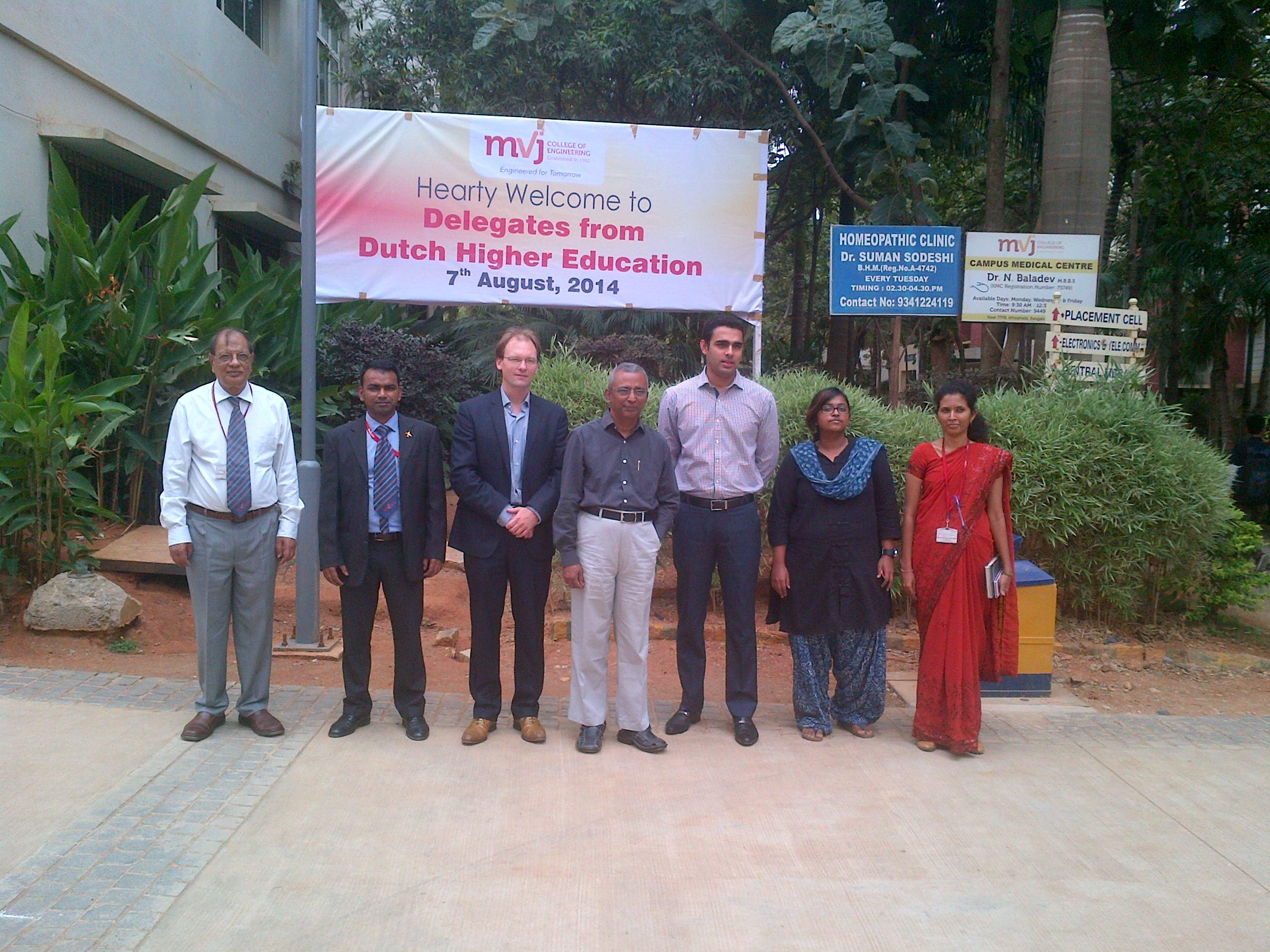 Photo was taken on the occasion of visit of Dutch Higher Edu'