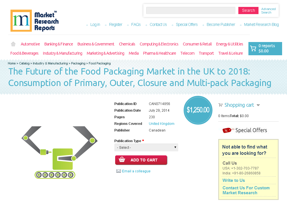 Future of the Food Packaging Market in the UK to 2018'