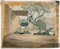 Popeye and Donkey production cel
