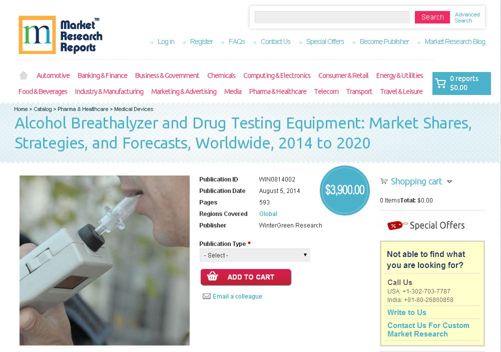 Alcohol Breathalyzer and Drug Testing Equipment'