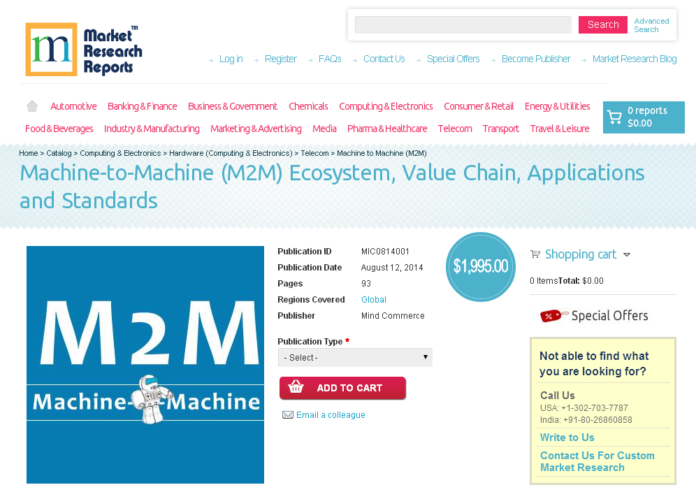 M2M Ecosystem, Value Chain, Applications and Standards'