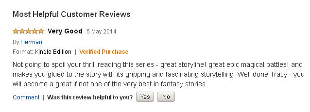 Screenshot of New Religion review in UK Kindle store'