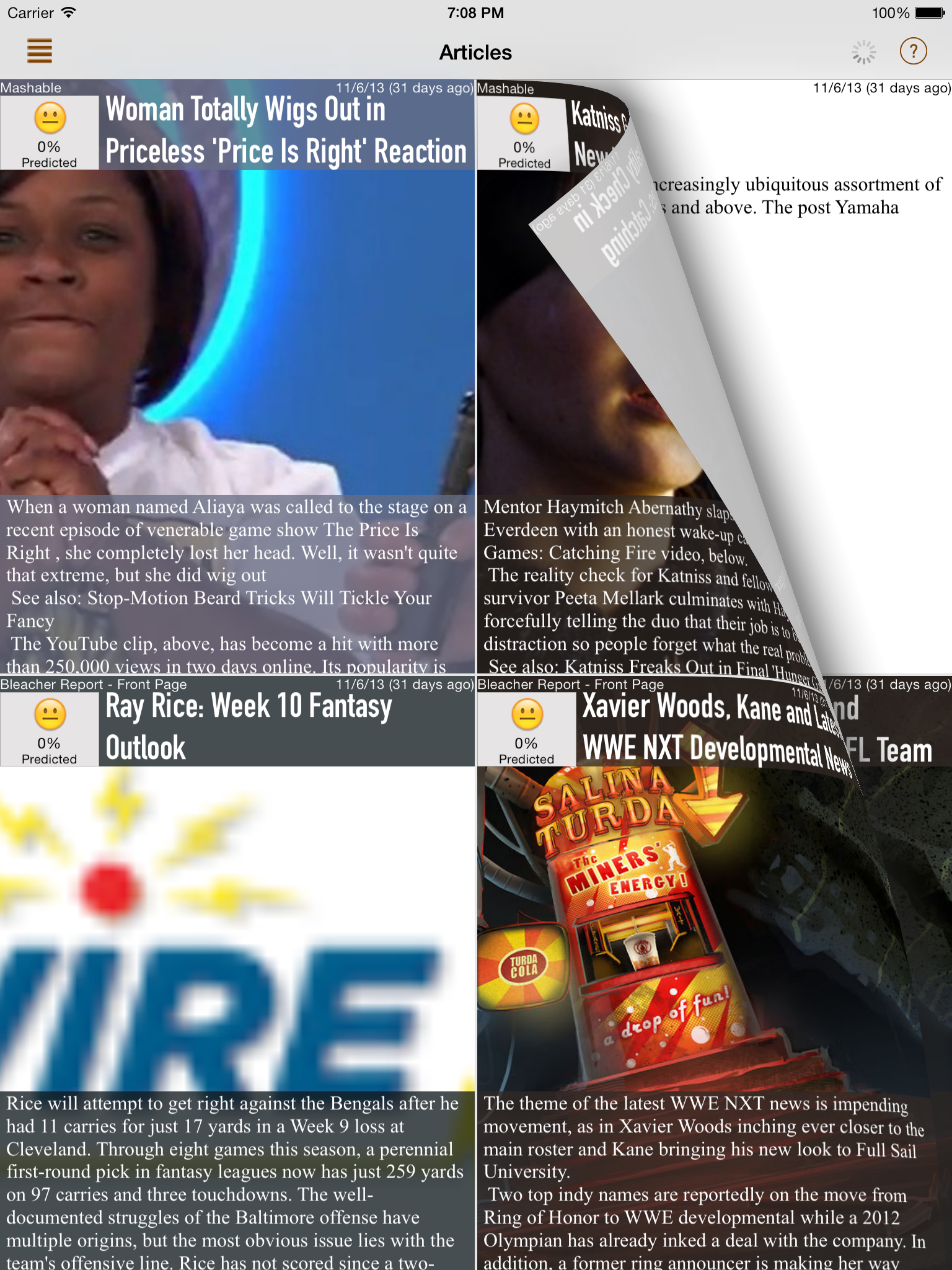 NewsBrain shows articles that interest you the most'