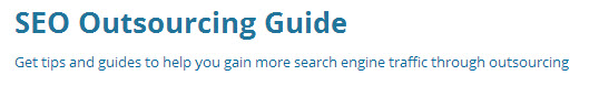 SEO Outsourcing Guide'