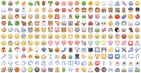 Facebook smiley list