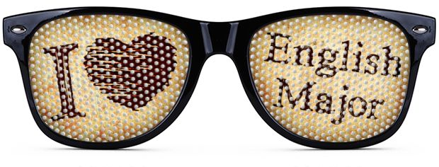 English Major glasses'