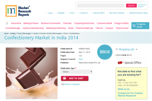 Confectionery Market in India 2014'