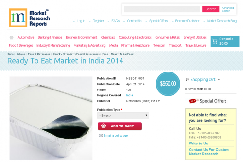 Ready To Eat Market in India 2014'