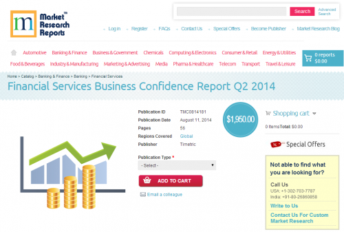 Financial Services Business Confidence Report Q2 2014'