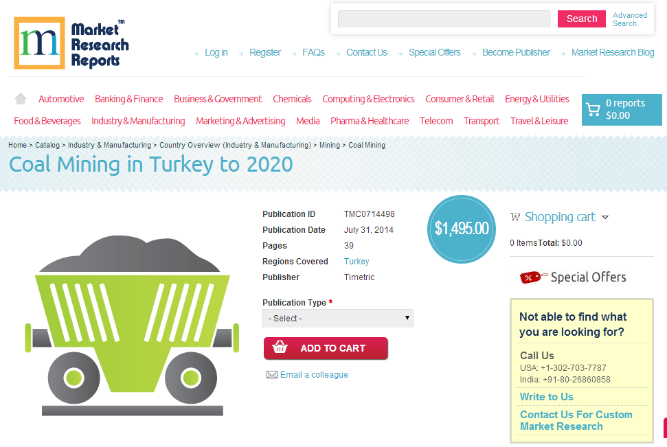 Coal Mining in Turkey to 2020'