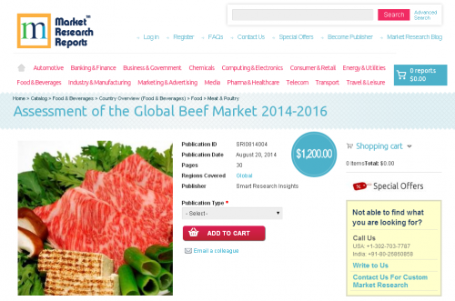 Assessment of the Global Beef Market 2014 - 2016'