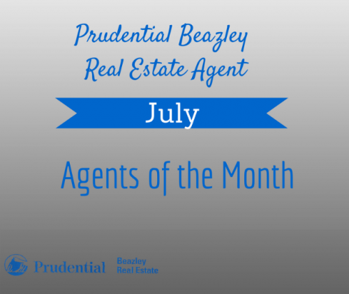 Prudential Beazley Real Estate July Agents of the Month'