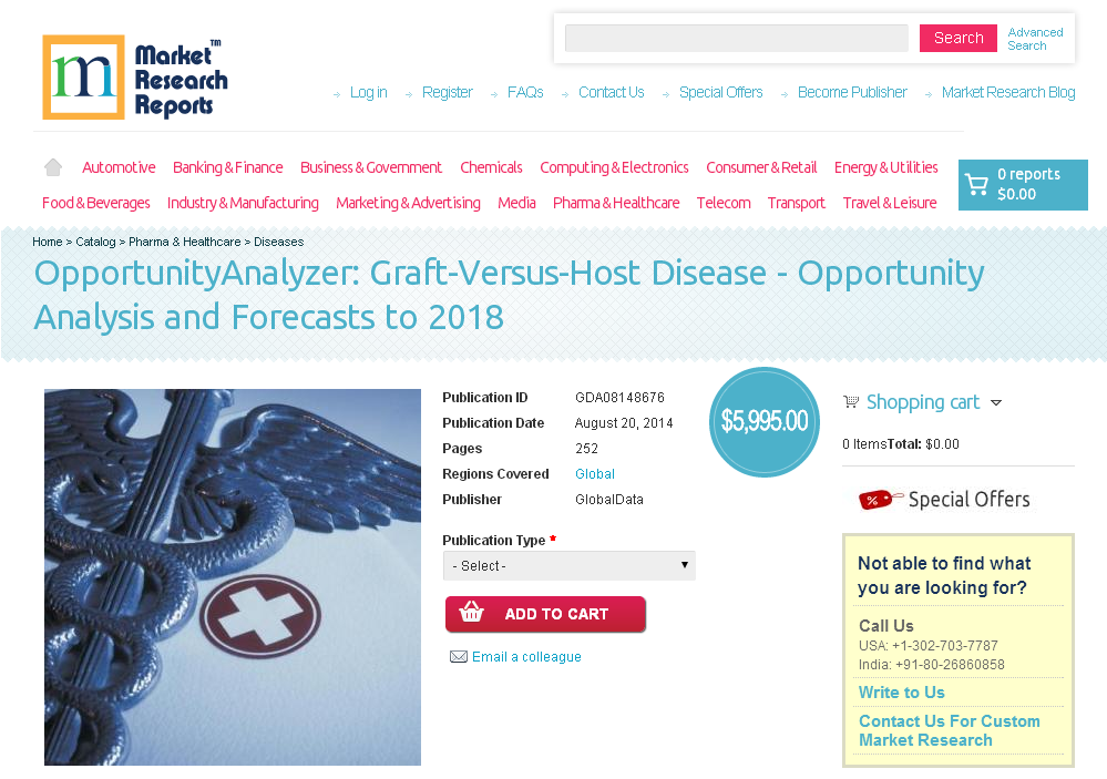 Graft-Versus-Host Disease - Opportunity Analysis and Forecas'