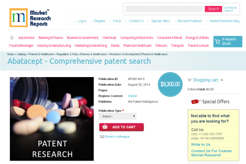Abatacept - Comprehensive patent search'