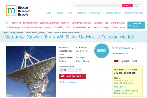 Nicaragua: Xinwei's Entry Will Shake Up Mobile Telecom'
