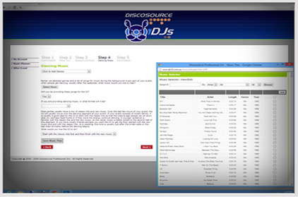 extensive music lists'