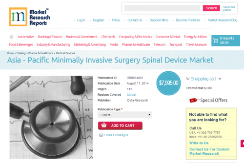 Asia - Pacific Minimally Invasive Surgery Spinal Device Mark'
