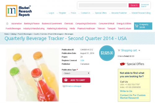 Quarterly Beverage Tracker - Second Quarter 2014 - USA'