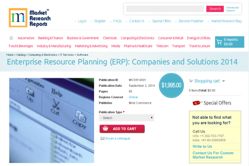 ERP Companies and Solutions 2014'