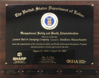 Larson Tool is SHARP Certified.