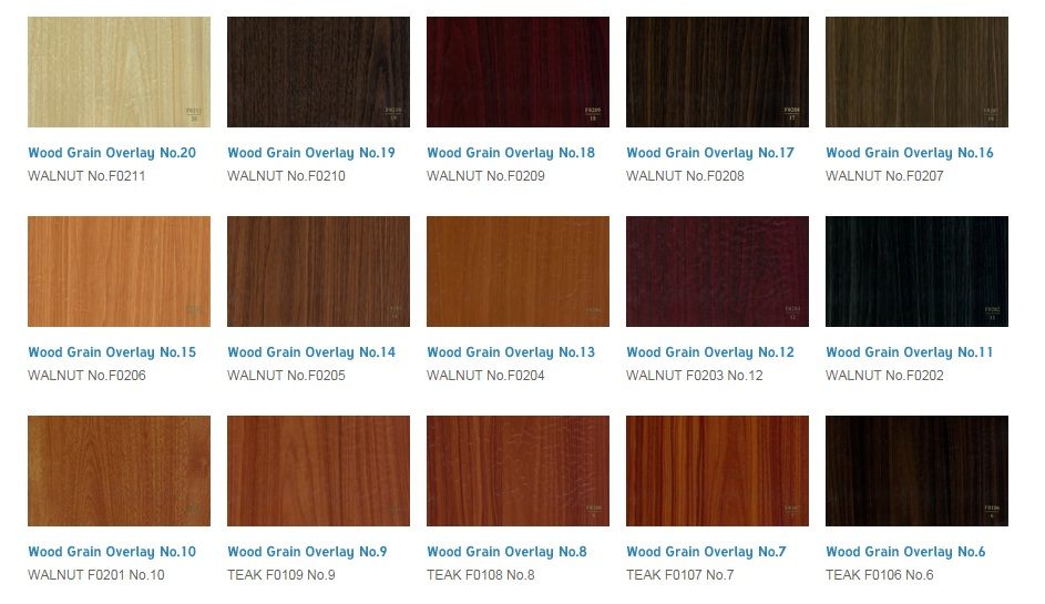 woodgrain overlay films'