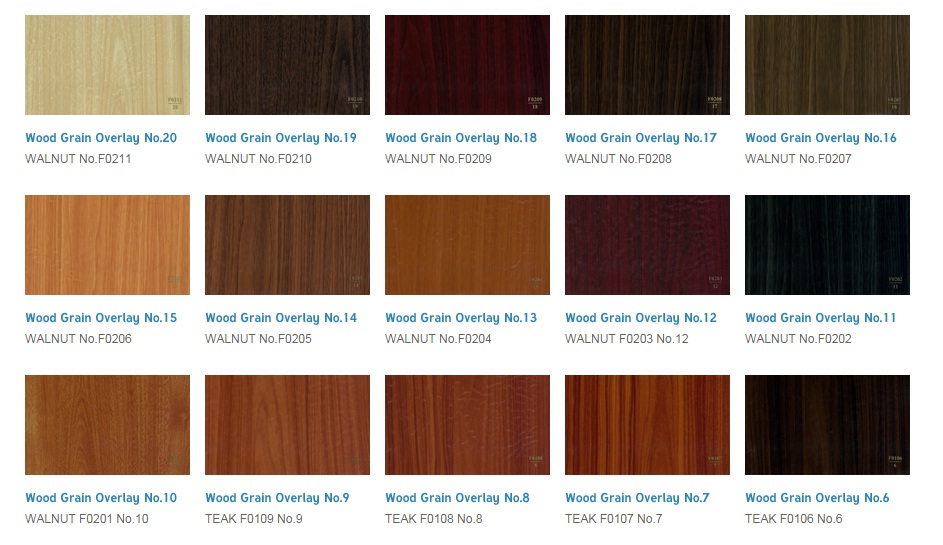 woodgrain overlay films