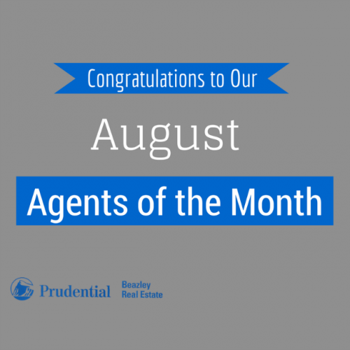 Our August Real Estate Agents of the Month'