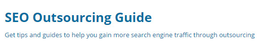 SEO Outsourcing Guide
