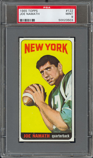 1965 Topps #122 Joe Namath RC PSA 9 MINT