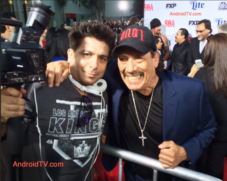 android tv at sons of anarchy premiere'