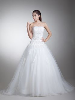 strapless wedding dresses'