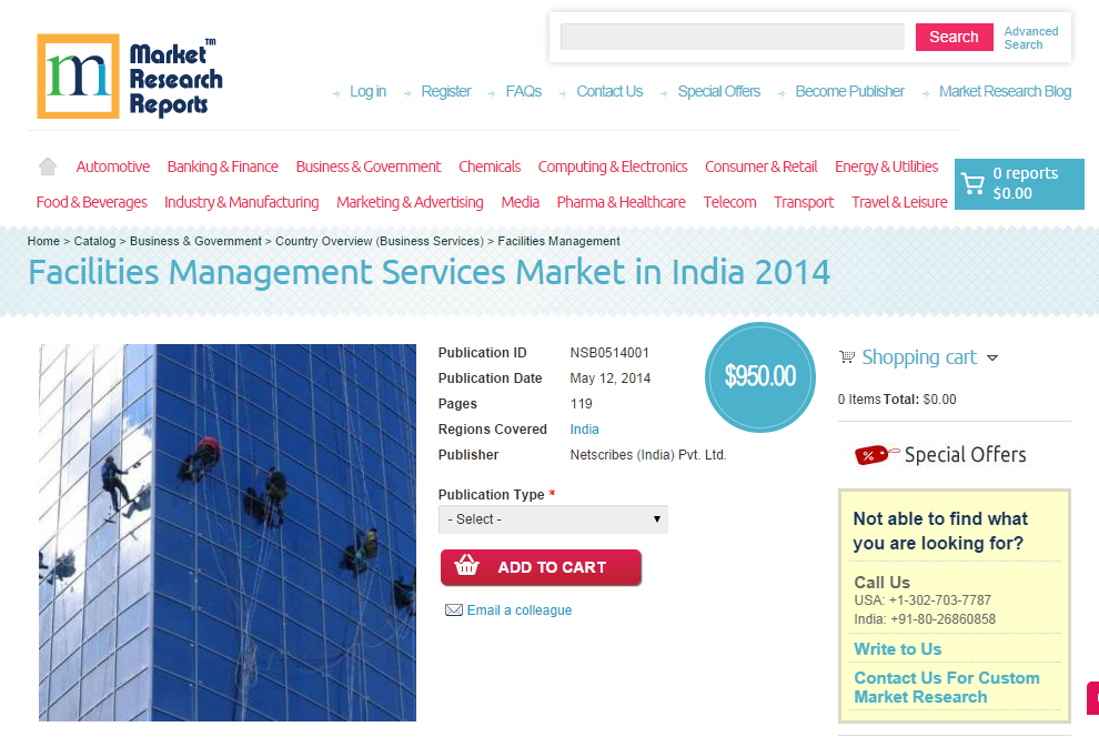 Facilities Management Services Market in India 2014'