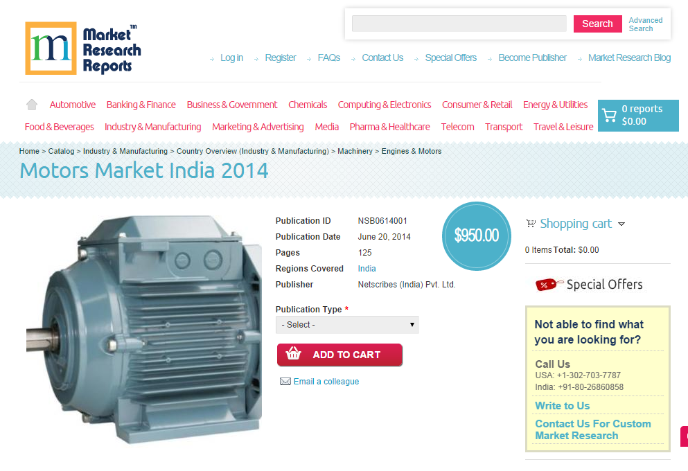 Motors Market India 2014'