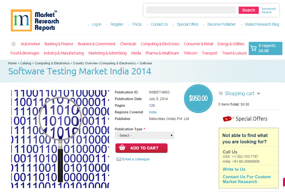 Software Testing Market India 2014'