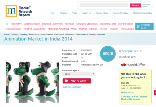 Animation Market in India 2014'