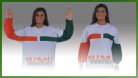 University of Miami Team Motion Shirt. The U!