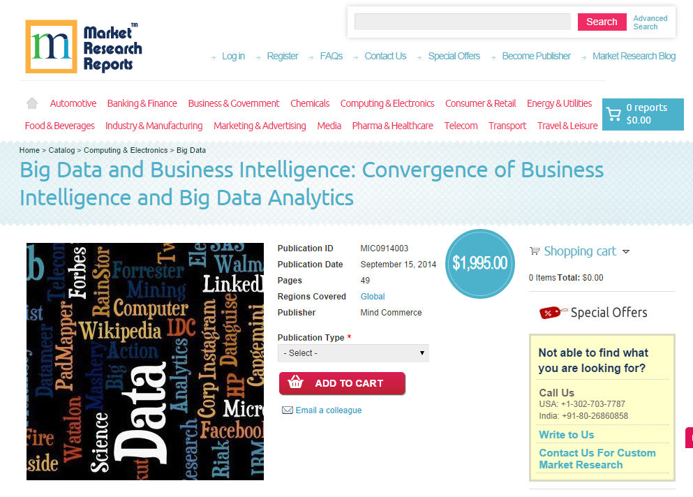 Convergence of Business Intelligence and Big Data Analytics'