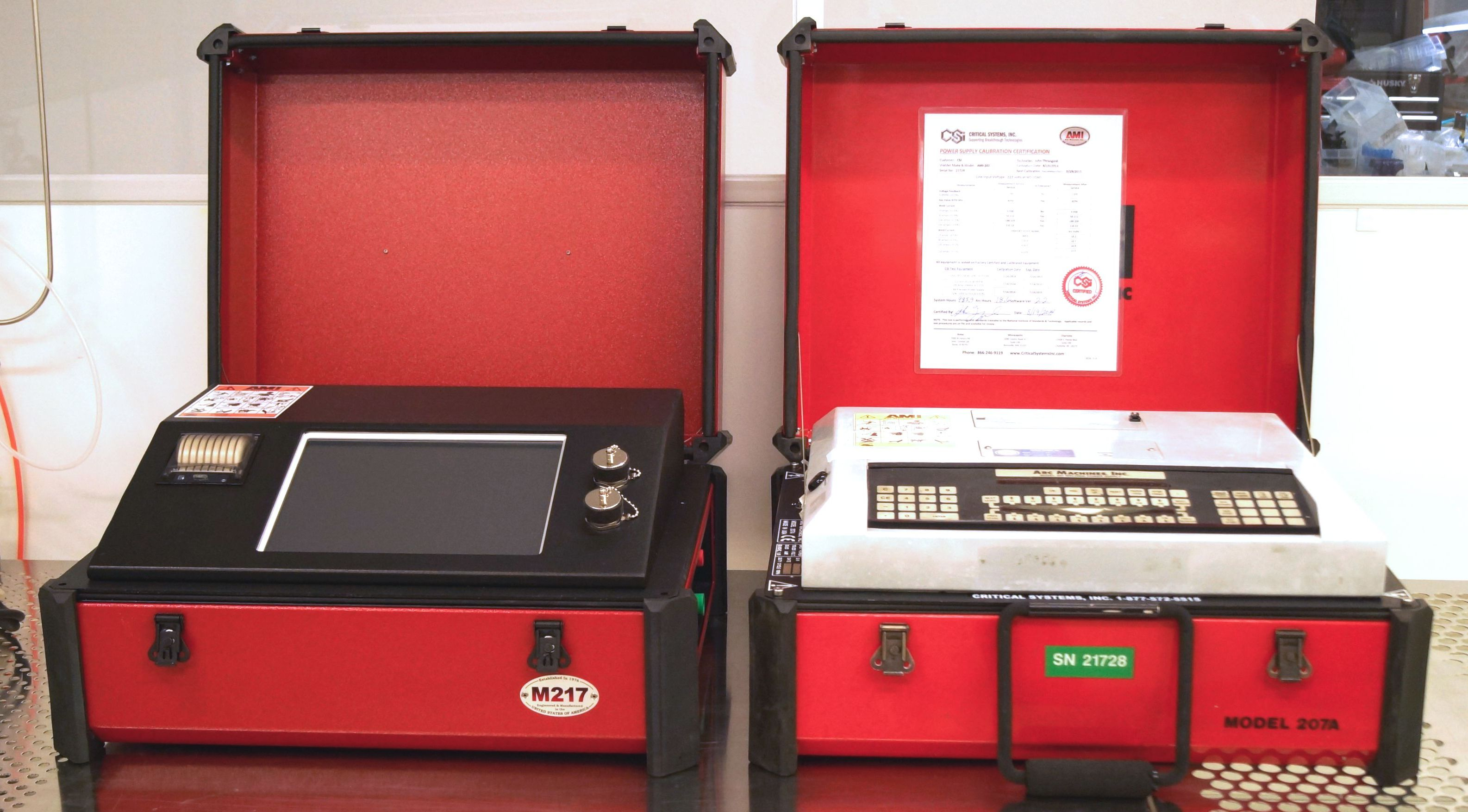 Orbital Welder Side by Side Comparison:  M217 vs M207'