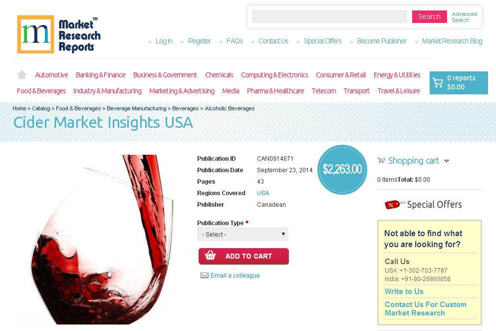 Cider Market Insights USA'
