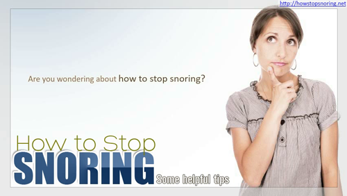How to Stop Snoring At Night'