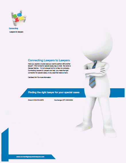 Connecting Lawyers to Lawyers Brochure
