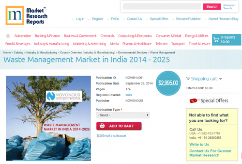 Waste Management Market in India 2014 - 2025'
