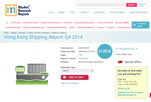 Hong Kong Shipping Report Q4 2014'