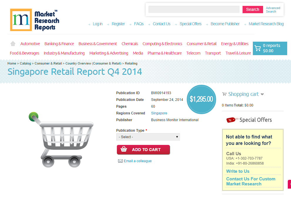 Singapore Retail Report Q4 2014'