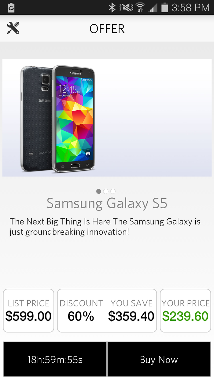 thundR- A personalized one screaming deal a day app