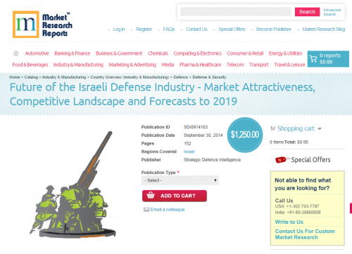 Israeli Defense Industry to 2019'