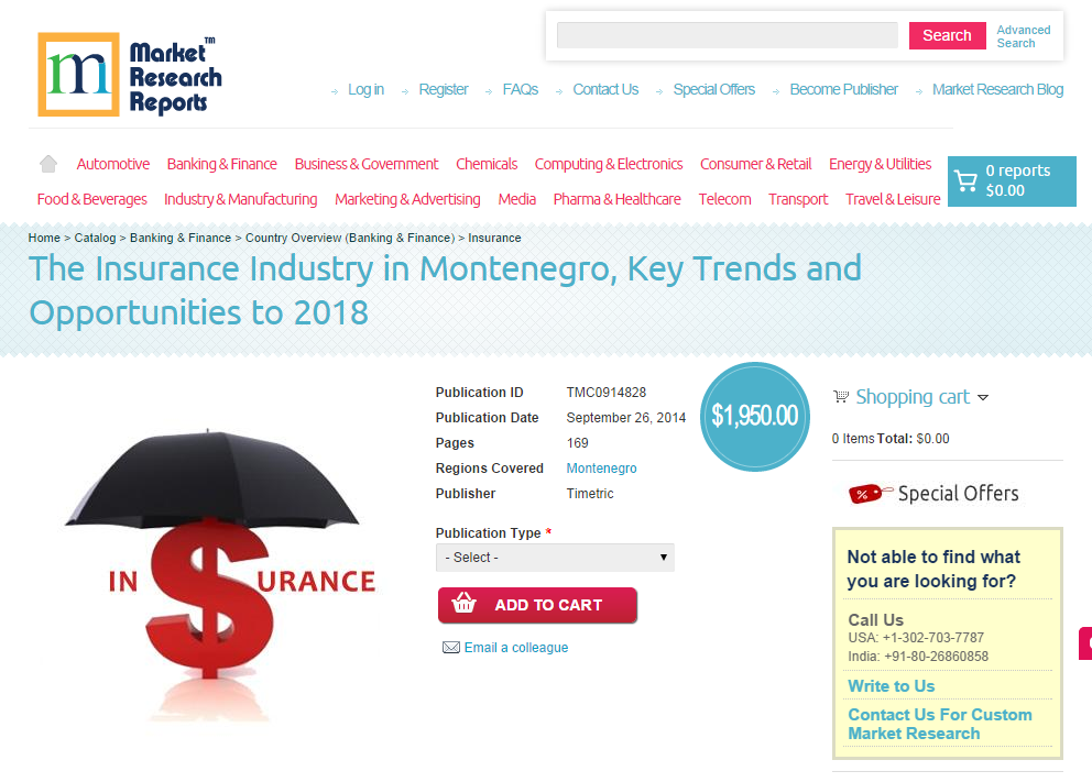 Montenegro Insurance Industry Opportunities to 2018'