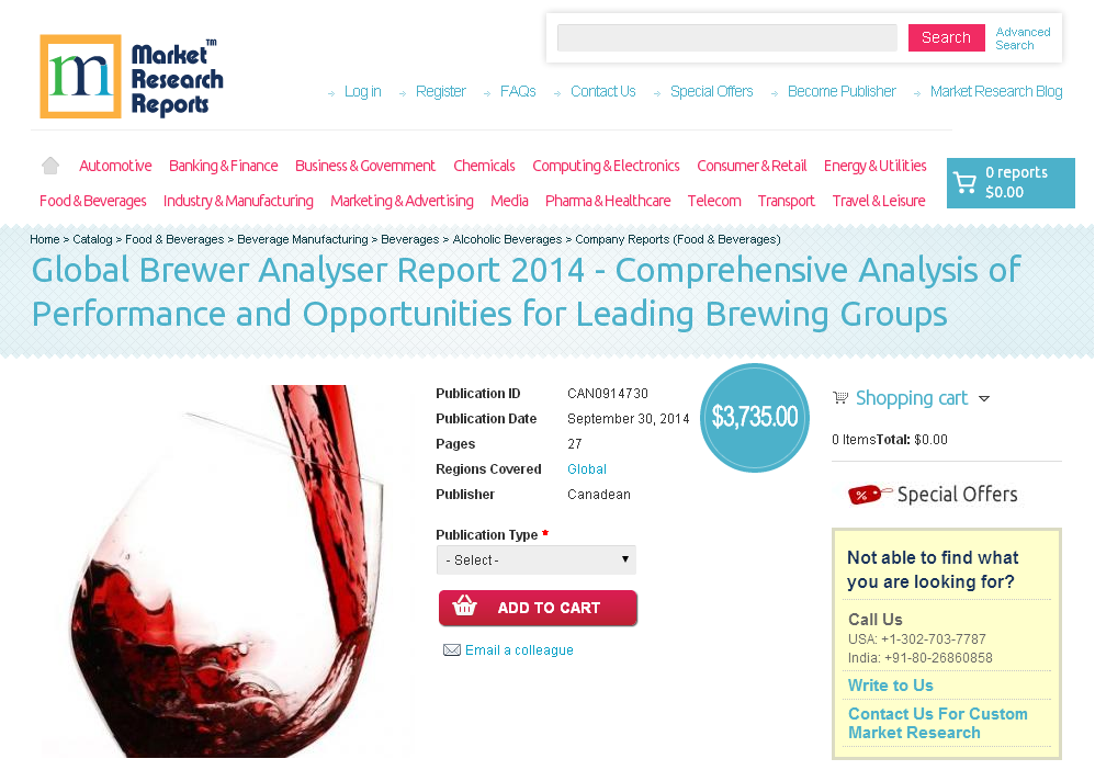 Global Brewer Analyser Report 2014'