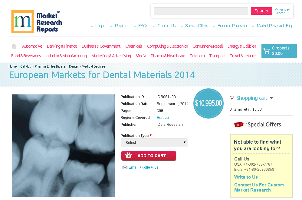 European Markets for Dental Materials 2014'