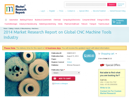 Global CNC Machine Tools Industry 2014'